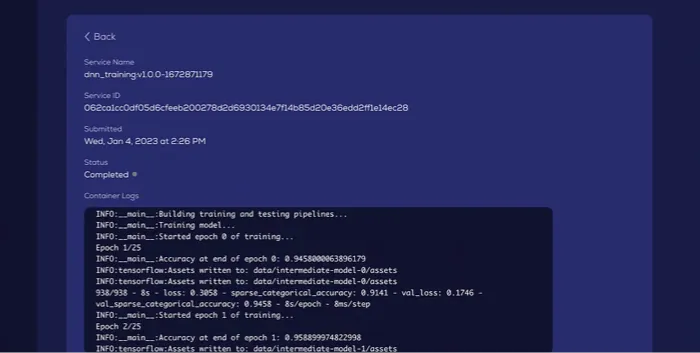 Docker logs are now available in the VALDI dashboard